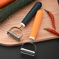 thumbnail image 7 of SLYNSHome Vegetable Apple Peelers for kitchen,Fruit,Carrot,Veggie,Potatoes Peeler ,Y-Shaped Stainless Steel Peelers - Orange, 7 of 7