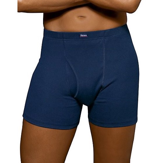 Hanes Men's Comfortblend No Ride Up Boxer Briefs with ComfortSoft