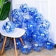 thumbnail image 4 of KIRIKOU 24 piezas juego de bolas de papel multicolor Globo de fiesta de látex de 12 pulgadas para decoración de fiesta, bodas, compromisos, novias, cumpleaños y ducha (azul), 4 of 5