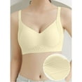 thumbnail image 2 of Zpanxa Women's Full Coverage Minimizer Sports Bra, Seamless Wide Shoulder Wireless with Gathered Back Support for Large Bust, 2 of 5
