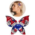 thumbnail image 2 of Barrette à Cheveux Mode Strass Papillon Accessoires pour Femmes, 2 of 8
