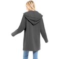 thumbnail image 3 of Made by Olivia Women's Casual Oversized Loose Fit Zip Up Pullover Hoodie Tunic Sweatshirt Jacket Fall Outfits (S-3X), 3 of 4