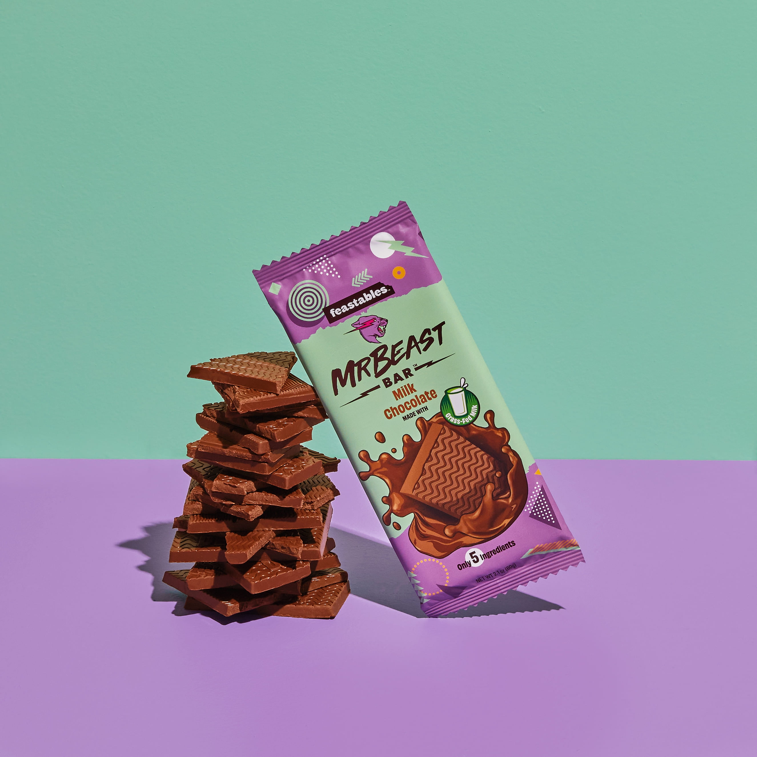 Feastables MrBeast barres de chocolat 60g - vente en gros - Lituanie,  Produits Neufs - Plate-forme de vente en gros