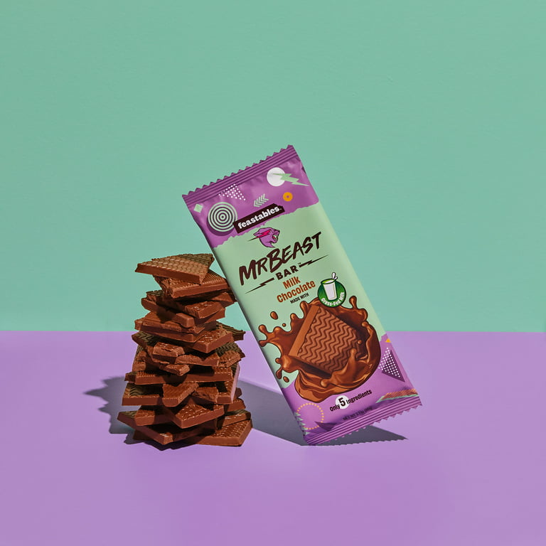 Feastables Mr Beast Chocolate Bars – NEW Deez Nuts Peanut Butter Milk  Chocolate, Original Dark, Milk Chocolate, Sea Salt and Almond Chocolate  Bars (5