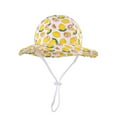 thumbnail image 2 of Odeerbi Hawaii Beach Hats for Boys Girls Bucket Hats for Sun Protection Fishermen Hat Summer Kids Colorful Fruit Print Hat With Hat Rope Yellow, 2 of 6