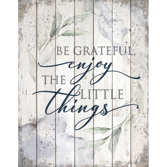 Dexsa Be Grateful Wood Plaque 11.75 inches x 15 inches