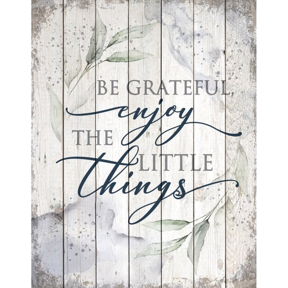 Dexsa Be Grateful Wood Plaque 11.75 inches x 15 inches