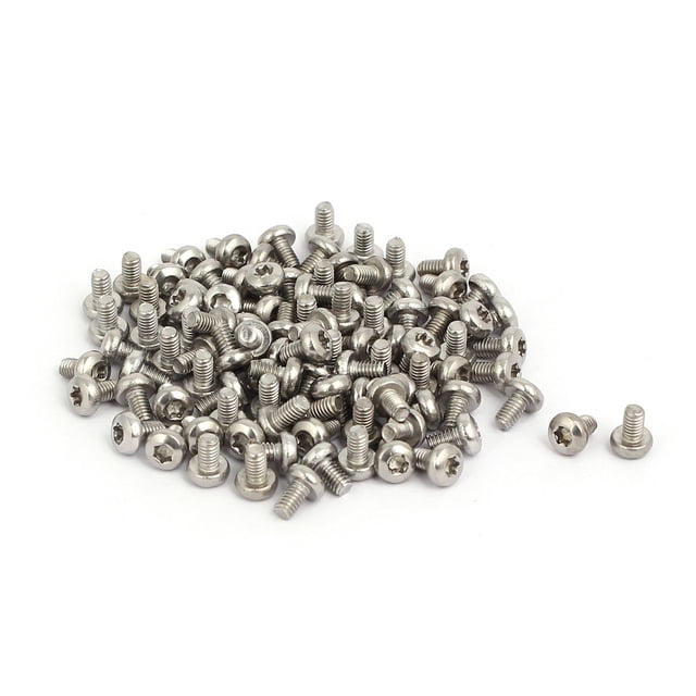 Unique Bargains M2.5 x 4mm Vis de Tête de Poêle Torx en Acier Inoxydable 304 100 Pcs
