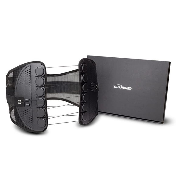 Faja lumbar GUARDNER (oficial): mayor comodidad, diseño transpirable, cinturón lumbar, soporte postural y de columna (talla M, 74-84 cm)