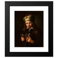 thumbnail image 2 of Ary de Vois 12x14 Black Modern Framed Museum Art Print Titled - Young Smoker, 2 of 5