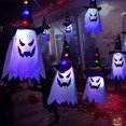 thumbnail image 3 of Lámpara de sombrero de fantasma de mago brillante con luz intermitente LED para decoración de Halloween (de color) Tmvgtek Para estrenar, 3 of 9
