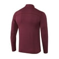 thumbnail image 5 of zbxnLI Mens Quarter Zip Workout Tops Quick Dry Long Sleeve Shirts Gym Athletic Running Tee Shirts, 5 of 6