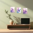 thumbnail image 2 of ZHONGYUTONG 3 Piece Purple Butterfly Canvas Wall Art Butterfly Pictures Wall Decor Watercolor Painting for Girls Room Decor Framed (11.00" x 14.00" x 3PCS), 2 of 5