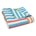 thumbnail image 3 of Levtex Home - Sol Stripe - Throw - Patch Stripe - Yellow, Orange, Blue, Red, White - Quilt (50x60in.) and Sham 50x60in. - Cotton, 3 of 5