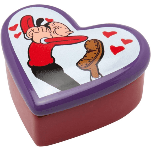 1.75 Inch Olive Oyl in Love Heart Shaped Collectible Trinket Box