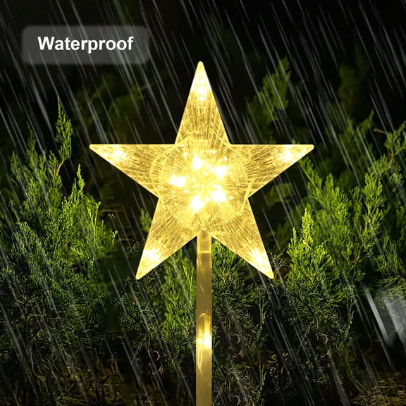 ZToonmas outdoor lights Solar Decorations Outdoor LED Solar Powered Candle Roadway Lights 8 Mode