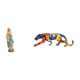 thumbnail image 1 of Figura decorativa de leopardo bendito caminando, escultura de resina, ideal para la oficina, el coche, estanterías o cualquier ., 1 of 8