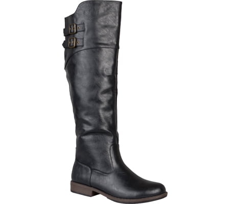 Journee Collection Womens Tori Wide Calf Stacked Heel Riding Boots ...