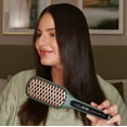 thumbnail image 6 of PR REMINGTON Botanicals™ 2-in-1 Straightening Brush for Women, Ceramic Bristles with Plant-Based Micro-Conditioners, Green, 6 of 11