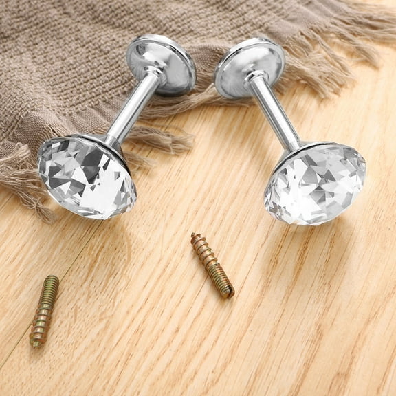 WHAMVOX Foxnovo 2pcs Diamond Curtain Drapery Tiebacks Door Wall Tassel Hooks (Silver)