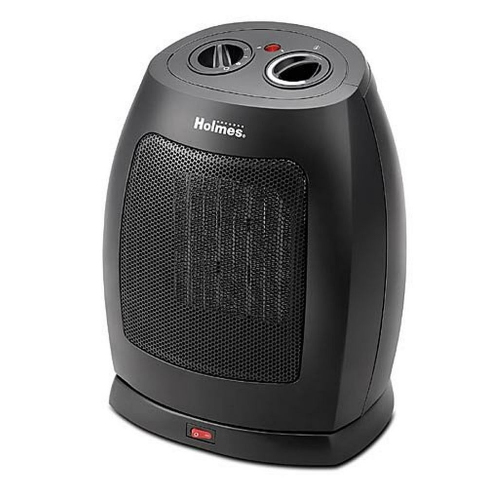 Portable Electric Space Heater, 1500W/750W Ceramic Heater with Thermostat, Heat Up