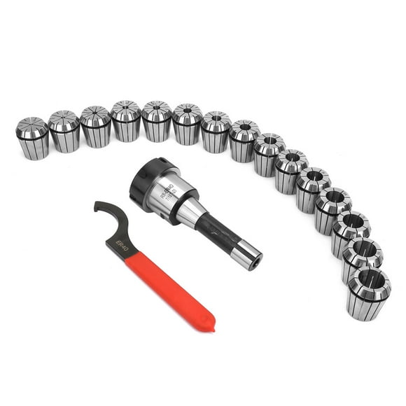 Er40 Collet R8-er40 Collet Set R8 Shank Er40 Collet Chuck Er40 Collet Chuck R8-er40 Collet Holder R8-ER40 Collet Set R8 Shank Collet Chuck Holder 15Pcs ER40 Collets For