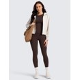 thumbnail image 4 of CRZ YOGA Matte Thermal Fleece Lined Leggings 28'' Casual Lounge Workout Womens Yoga Pants, 4 of 6