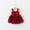 Red#1, variant on Fesfesfes Toddler Girls' Cute Lattice Print Ruffle Dress Sleeveless Princess Style Tiered Dress for Baby,Sweet Boho Sundress Spring Summer Casual Holiday Outfit(Beige#2,3 Years)
