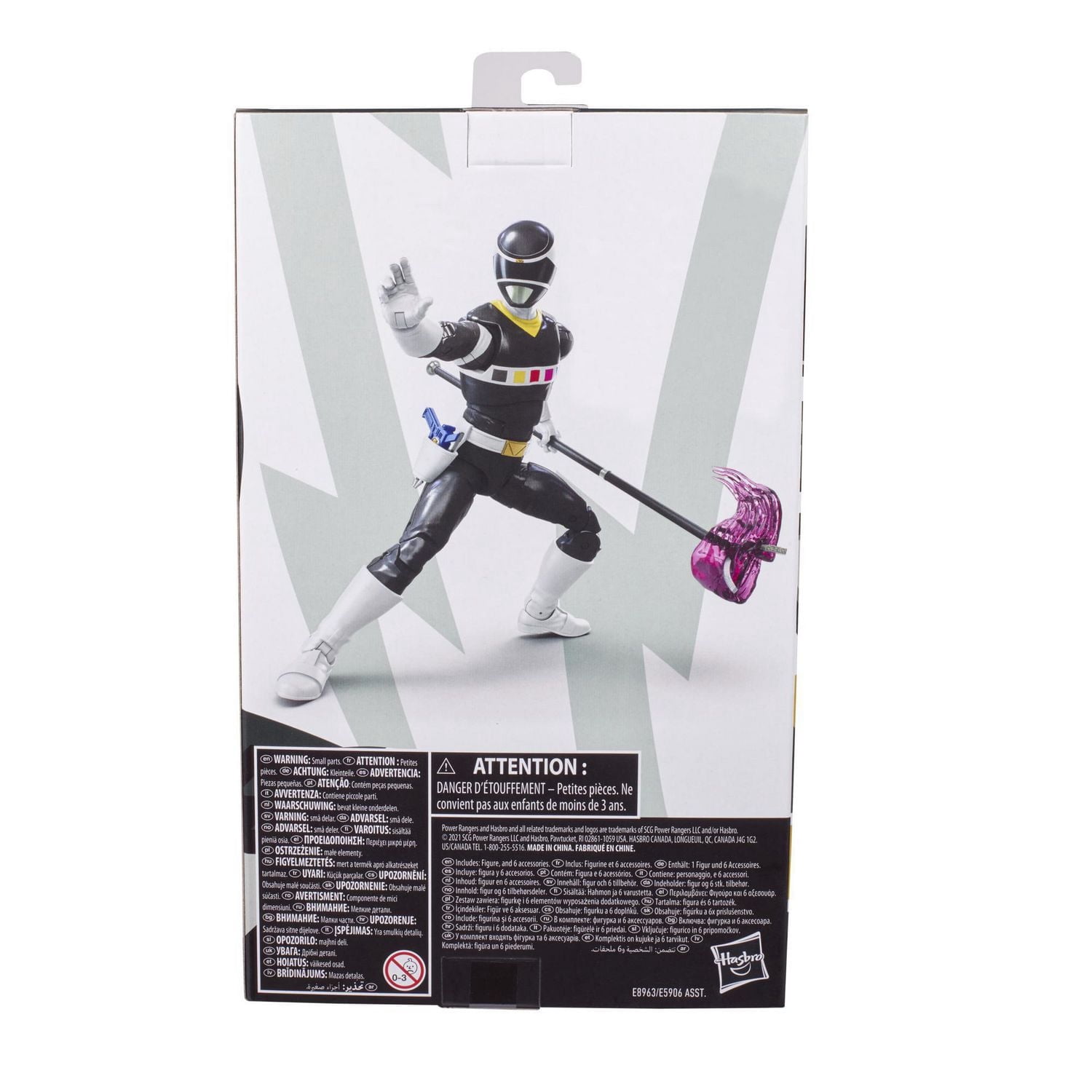 Power Rangers Lightning Collection, figurine haut de gamme du Ranger noir In Space de 15 cm, avec accessoires
