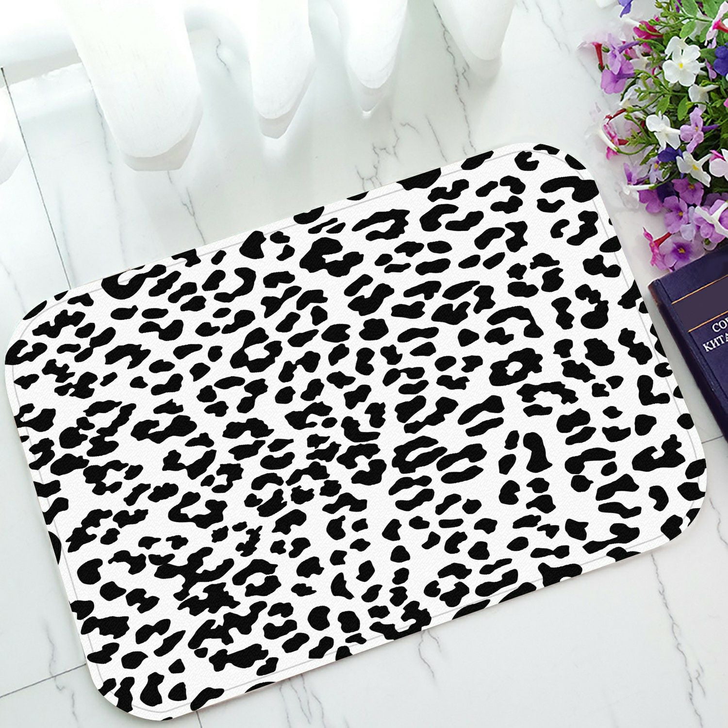 ECZJNT leopard pattern Doormat Bath Mat Rug Entrance Rug Floor Mats 23
