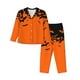 thumbnail image 1 of Balery Halloween With Black Bats Conjunto de Pijama con Estampado para Mujer, Conjunto de Dos Piezas con Manga Larga, Ropa de Dormir Suave con Bolsillos, Pijamas Cómodos-Medium, 1 of 6