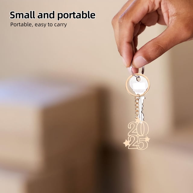IDEANATEGRATE Llaveros Colgantes Metálicos 2025 En Color Dorado Estético Para Decorar Llaves Y
