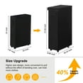 thumbnail image 3 of BGTREND 28'' Tall & Slim Laundry Hamper with Lid and Wheels Narrow Laundry Basket Collapsible Dirty Clothes Hamper Portable Laundry Storage Bin Oxford (65L, Black), 3 of 10