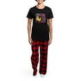 thumbnail image 4 of CafePress - Mad Chick 3L Breast Cancer Women's Dark Pajamas - Women's Short Sleeve Print T-Shirt and Pants Dark Cotton Pajama Set, 4 of 7