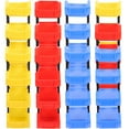 thumbnail image 1 of LIFKOME 12Pcs Stackable Storage Crates Plastic Yellow for Toy Storage in Play Areas, 1 of 8