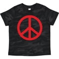 thumbnail image 3 of Inktastic Fun Red Peace Sign Boys or Girls Toddler T-Shirt, 3 of 5