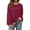 Red Navy, variant on Womens Striped Oversized Sweatshirt Color Block Crew Neck Long Sleeve Casual Loose Pullover Top Y2K Clothes