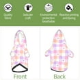 thumbnail image 6 of Fotbe Heart Buffalo Plaid Print Small Dog Sweater Hoodies Pet Grey Hooded Soft Fleece Sweatshirts with Pocket Fall Winter Puppy Cat Sweaters Warm Clothes-X-Large, 6 of 7