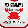 thumbnail image 4 of Inktastic Grammy Loves Me Grandchild Boys or Girls Baby Bib, 4 of 4