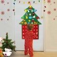thumbnail image 3 of Clearance! Christmas Felts Decorations with Advent Pockets Large Calendar Christmas Decor 14.2*9.8*2 in Multicolor, 3 of 7