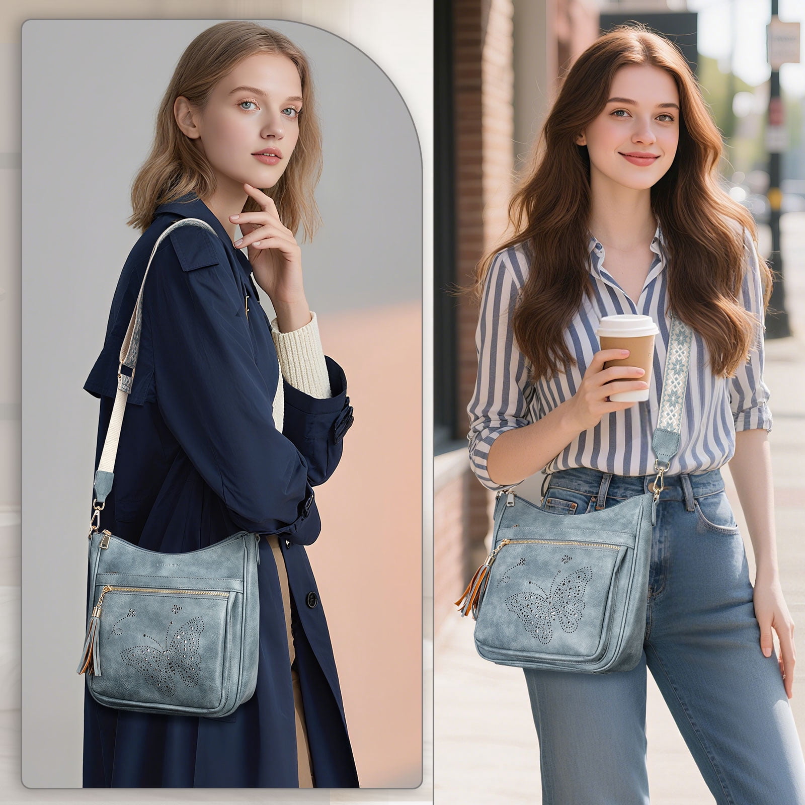 [Mother’s Day Gift Present] APHISON Ladies Crossbody Bags Lightweight Shoulder Bags, Crossbody Purse With Adjustable Strap For Daily Life