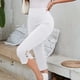 thumbnail image 5 of Leggings Capri para Mujeres Yoga Capri Medias de Cintura Alta Color Sólido, Coincidencia Slim Ajuste Gimnasio Y Pantalones de Yoga, 5 of 9