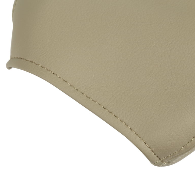 Microfiber Leather Center Console Lid Armrest Cover Skin Beige with Elastic  for 2007-2011 Toyota Camry 