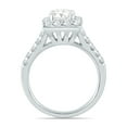 thumbnail image 2 of SZUL Women's AGS Certified 1 5/8 Carat TW Diamond Halo Bridal Set in 14K White Gold (J-K Color, I2-I3 Clarity), 2 of 6