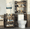Brown, variant on MOOSENG 6-Tier 63” Toilet Storage Shelf with Cart | Brown Freestanding Above Toilet Shelf Rack, Farmhouse Bathroom Organizer Shelves, Space Save
