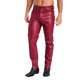 thumbnail image 4 of Pantalones de piel sintética con estilo para hombre, bolsillos, disfraz de Halloween, pantalones rectos con forro suave, mallas, ropa para fiesta de música, 4 of 4