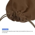 thumbnail image 5 of Velvet Drawstring Bags 5.91x7.87 Inch Gift Bags Jewelry Pouches Brown 10Pcs, 5 of 6