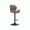 Brown, variant on Hawsaiy Swivel Bar Stools Set of 2, Adjustable Height Faux Leather Bar Stools with Back, Double-Layer Upholstered Counter Height Bar Chairs for Kitchen Island, Khaki