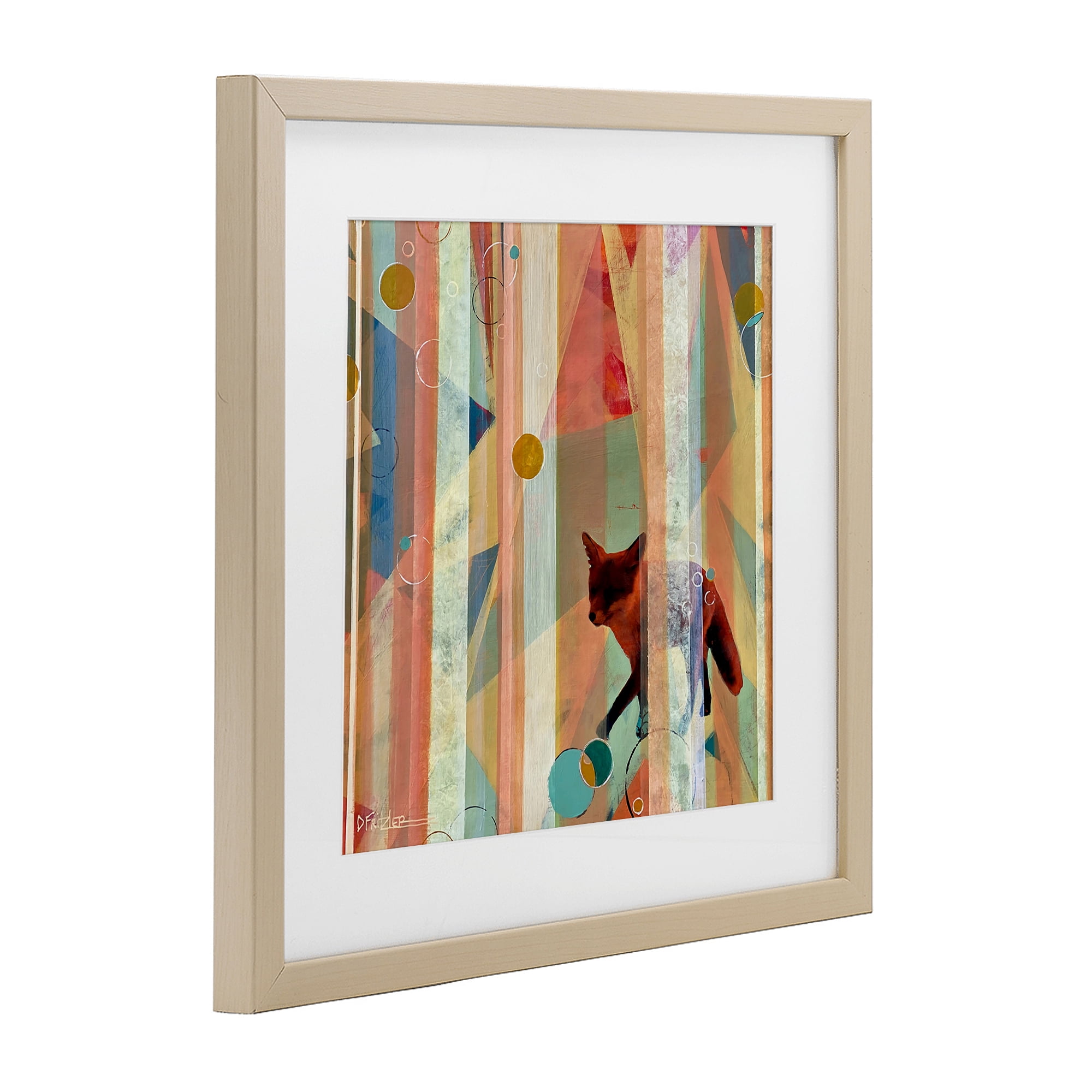 Stupell Industries Making My Move Fox Birch Framed Print Under Glass, design by Dianna Fritzler