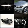 thumbnail image 2 of For 06-08 BMW 323i 4dr E90 Sonar CCFL Halo Projector Headlights (Black) YD-PRO-BMWE9005-CCFL-BK, 2 of 3